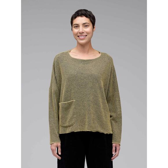 CUT LOOSE Marled Sweater Knit O/S Pocket Pullover - 6707625 - Picture 1 of 5